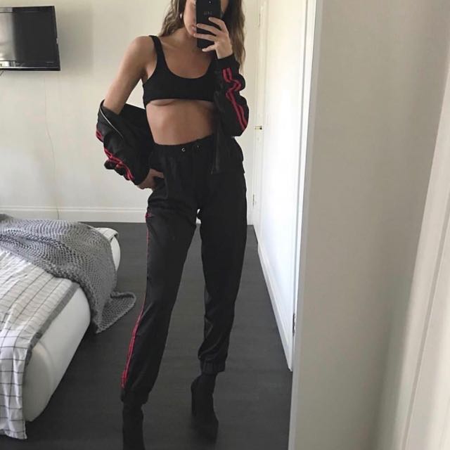 i am gia red tracksuit