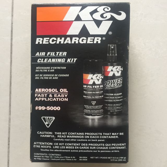 K/&N RECHARGER 99-5000 FILTER CARE SERVICE KIT BOX OF 2