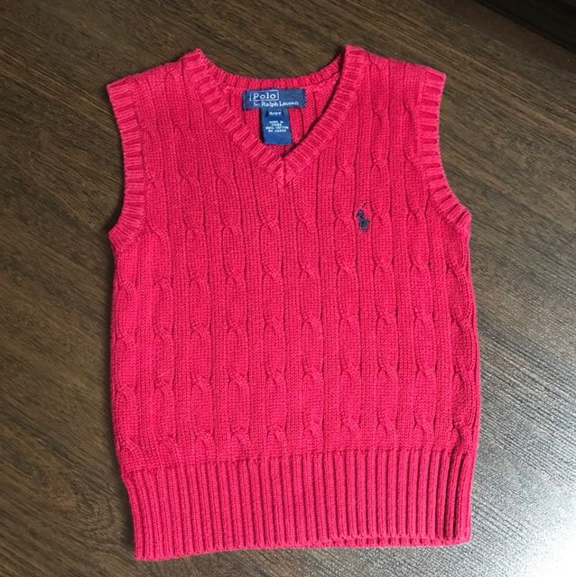 polo knit vest