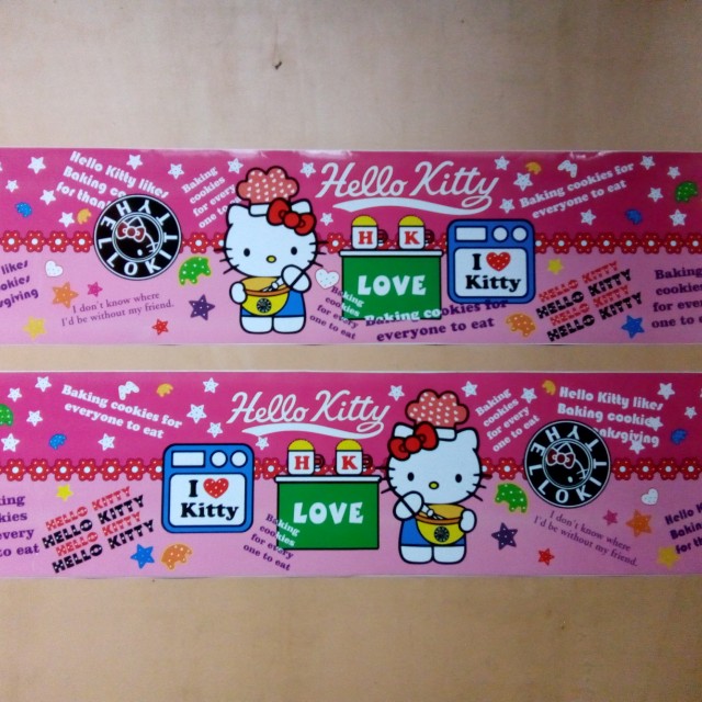 Stiker Ac Sticker Kipas Ac Stiker Motor Motif Hello Kitty Ukuran