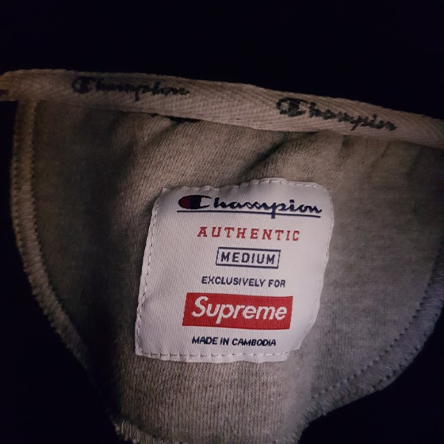 Supreme champion hoodie fw16 shop