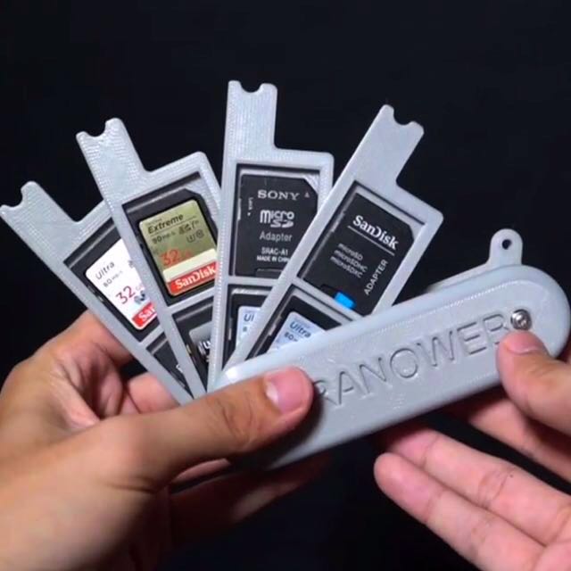Swiss Army SD Card Holder 3D Printed, Mobile Phones & Gadgets, Mobile