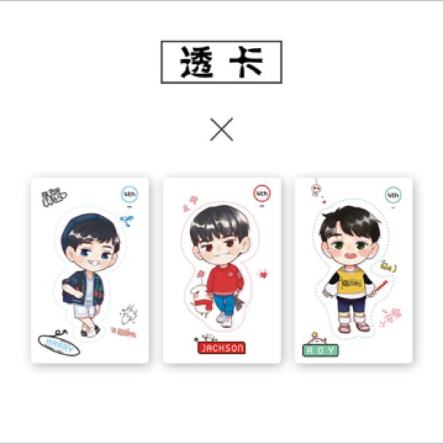 Tfboys Cartoon 3 Transparent Pcs Bulletin Board Looking For On