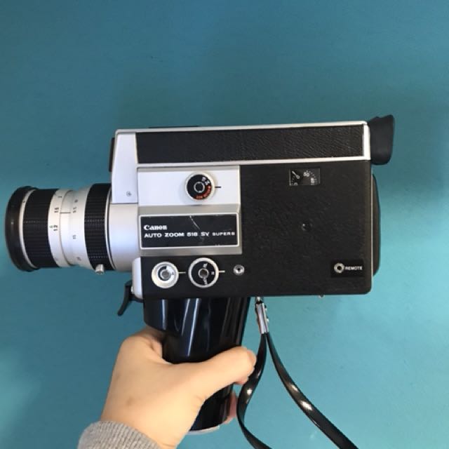 Vintage Canon Super 8 Auto Zoom 518 SV Film Video Camera, Photography