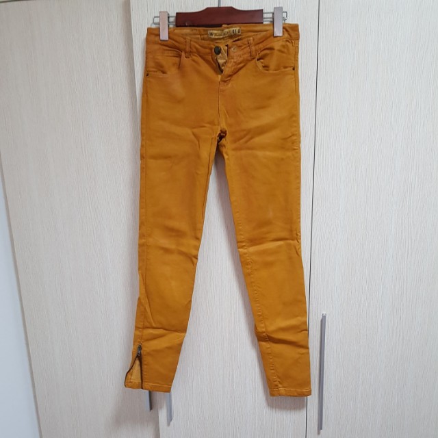 mustard jeans zara