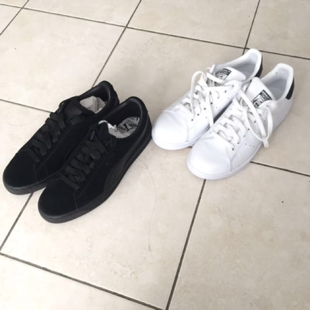 Stan Smith Navy and Puma Suede, Men's Fashion, Footwear, Sneakers on Carousell