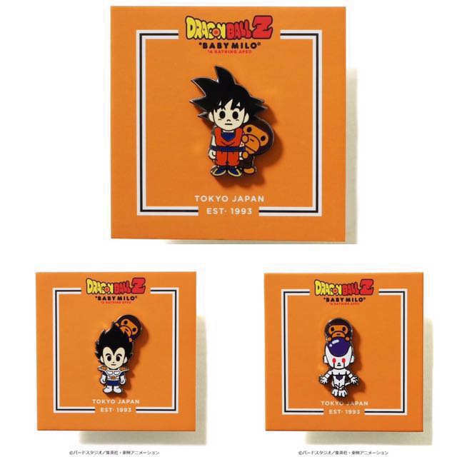 Bape X Dragon Ball Z Pins Men S Fashion Accessories On Carousell