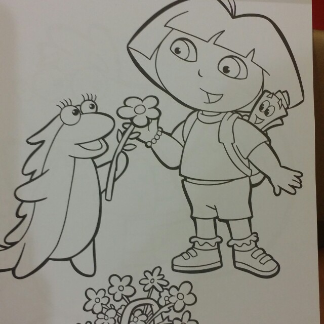 Dora Colouring Book, Hobbies & Toys, Books & Magazines, Storybooks on ...