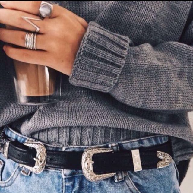 Kendall jenner double buckle belt outlet