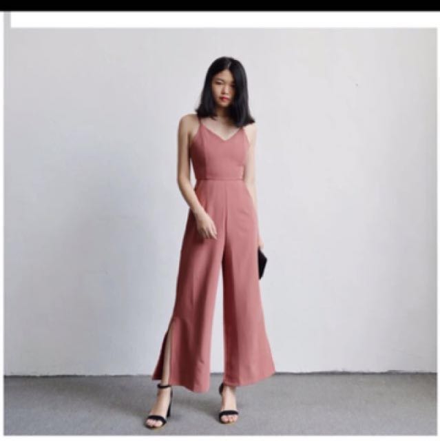 Dusty pink jumpsuit clearance