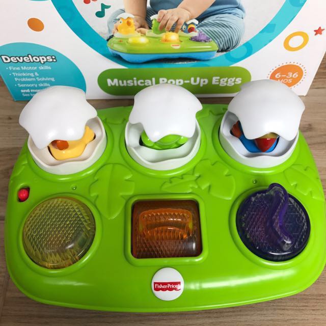 fisher price musical pop up eggs