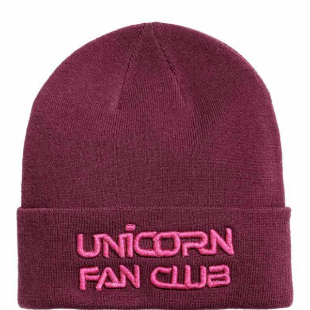 H M Unicorn Fan Club Beanie Women S Fashion Accessories On Carousell