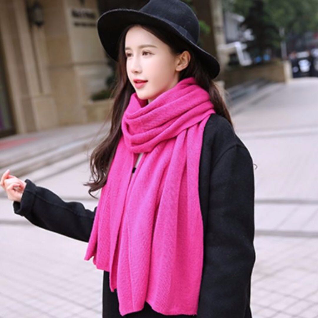 Hot pink clearance winter scarf