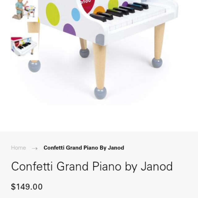 janod confetti grand piano