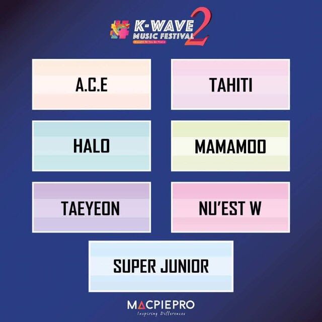 K Wave 2 Music Festival In Kl 1st Row Block B Entertainment K Wave On Carousell