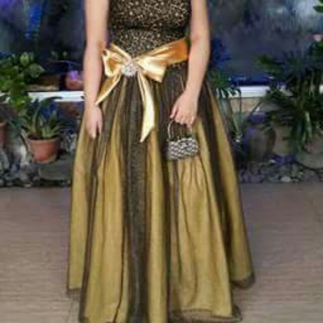 NIGHT GOWN Black and Gold (Category: Traditional & Ethnic wear) located in Valenzuela. Submitted by mihavs (Listing ID 143028091, Image 3). Description: Used once only. Very GOOD as new :).