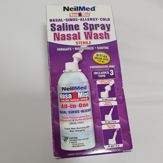 Saline Spray Nasal Wash, Beauty & Personal Care, Face, Face Care on