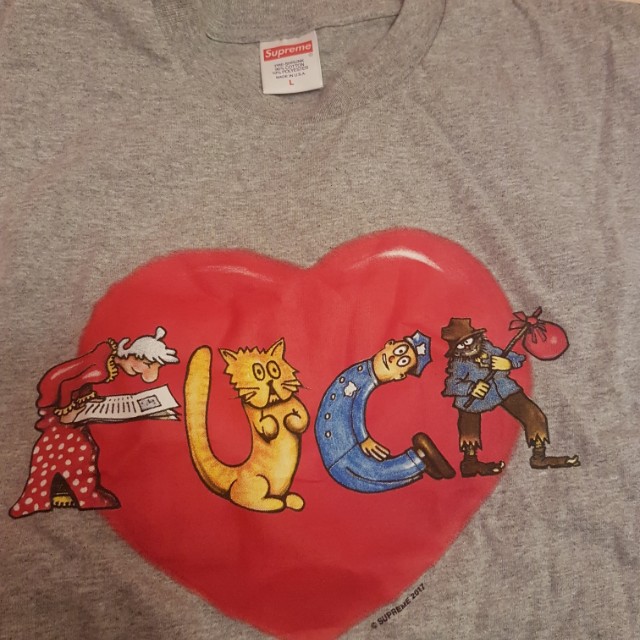 Supreme fuck love tee Men s Fashion Tops Sets Tshirts Polo Shirts on Carousell