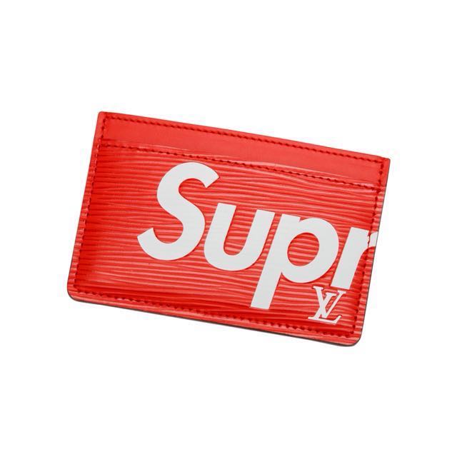 Supreme X LV CARD HOLDER, Luxury, Bags & Wallets on Carousell