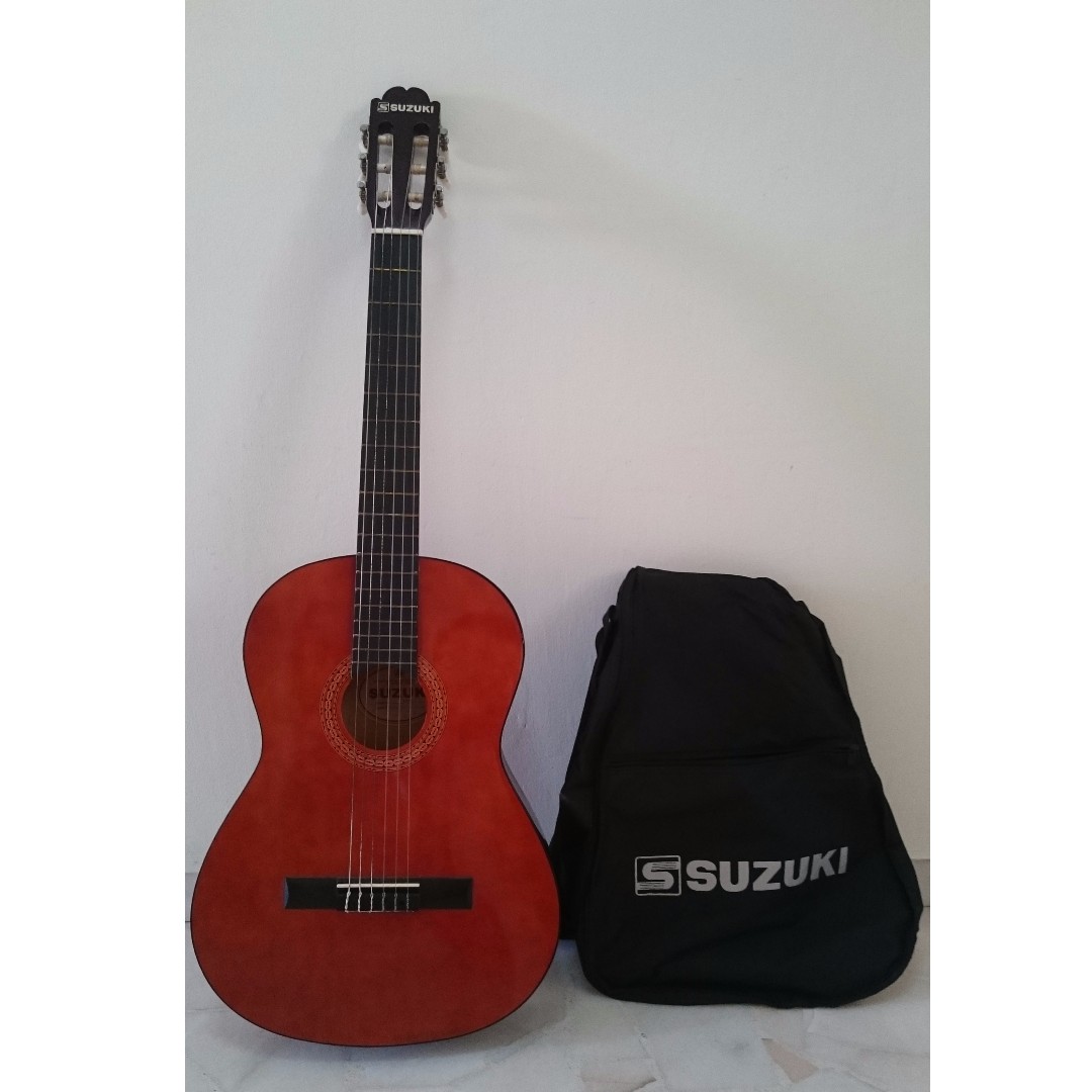 Lowest Price Offered Suzuki Sg-6L Classical Guitar + Free Bag, Hobbies & Toys, Music & Media, Musical Instruments On Carousell