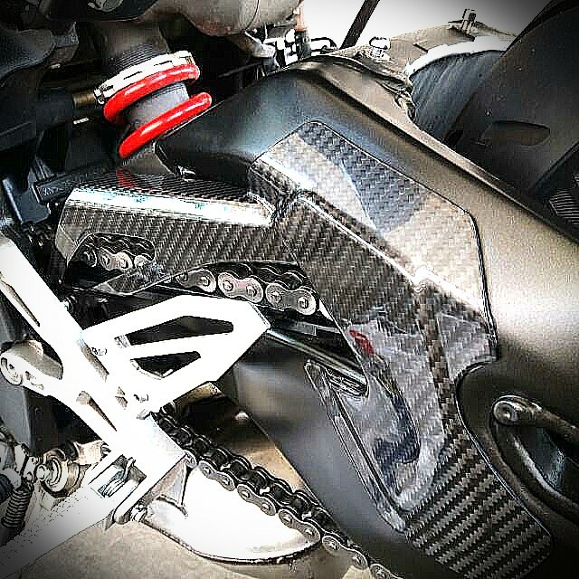 Yamaha Mt10 / Mt10 Carbon Fibre Chain Guard, Motorcycles, Motorcycle