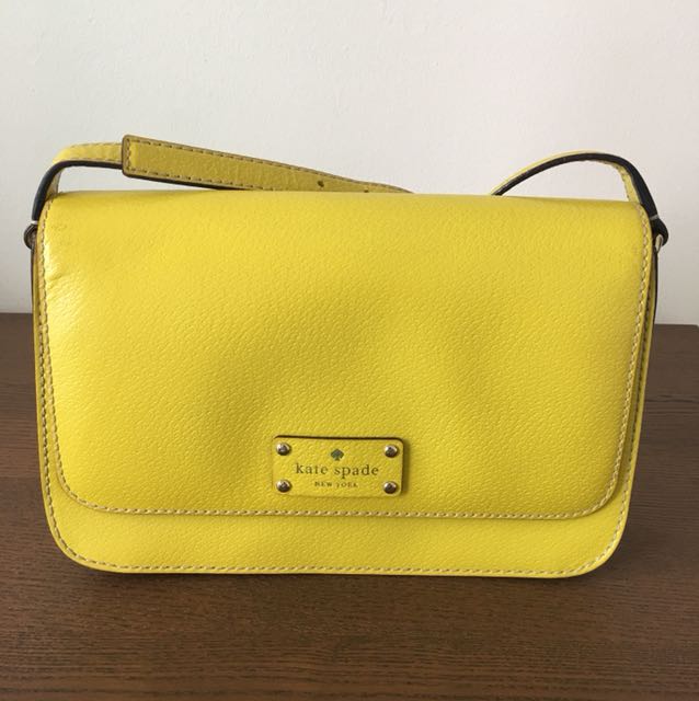 Yellow Kate Spade crossbody bag, Luxury, Bags & Wallets on Carousell