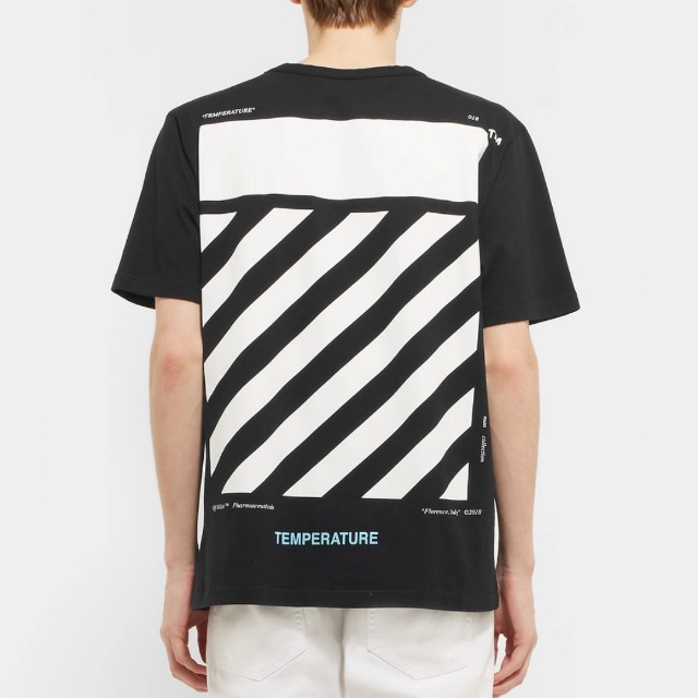AUTHENTIC OFF White temperature Tee Men s Fashion Tops Sets