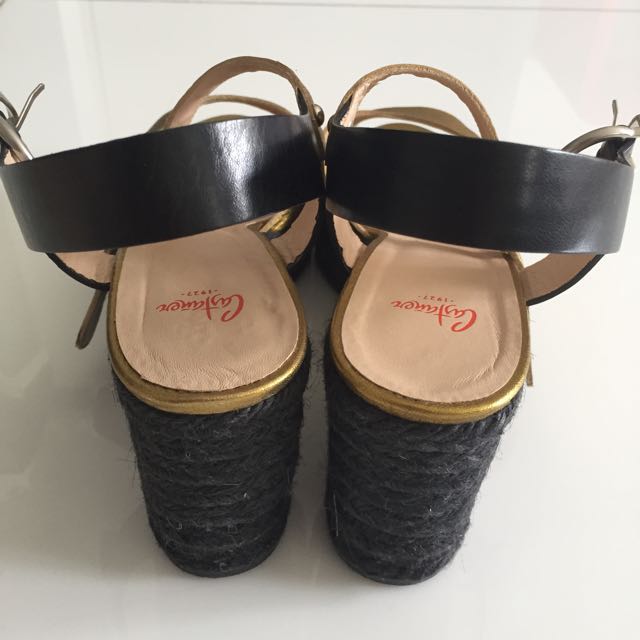 Castaner Yellow Gold Wedges Women s Fashion Footwear Wedges on