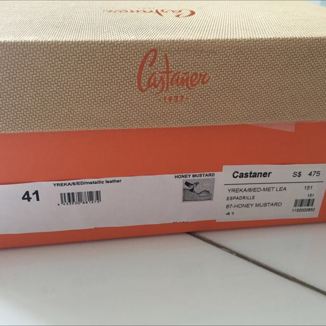 Castaner Yellow Gold Wedges Women s Fashion Footwear Wedges on