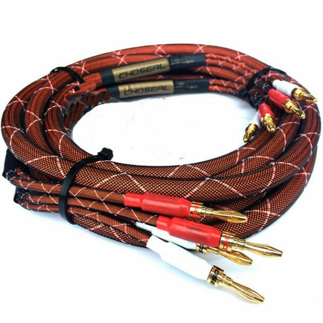 Choseal LB5110 Audio/HiFi Speaker Cable 2.5 M (Banana Plug) RESERVED