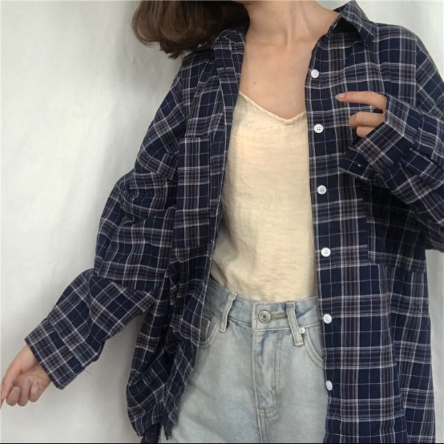 INSTOCK Oversize Checkered Outerwear Women s Fashion Coats