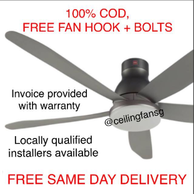 Kdk Ceiling Fan Panasonic Fan Led Light Free Delivery