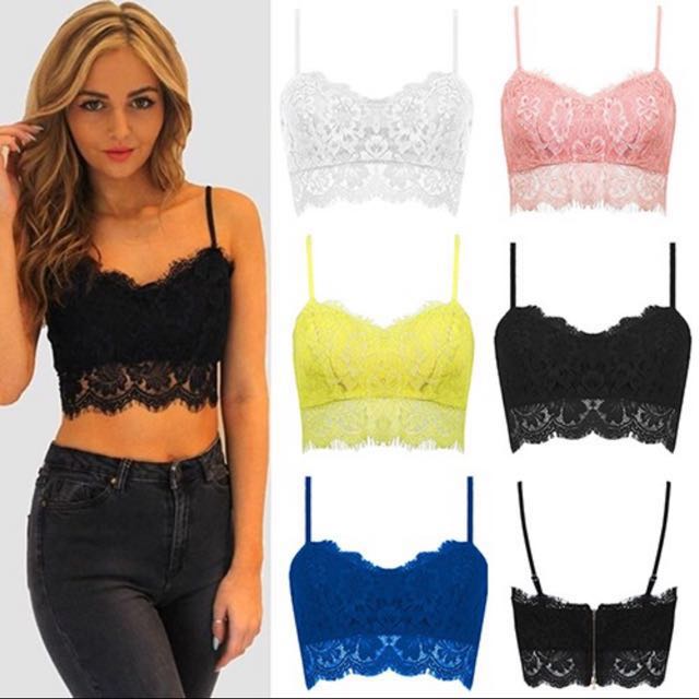 lace bustier bralette