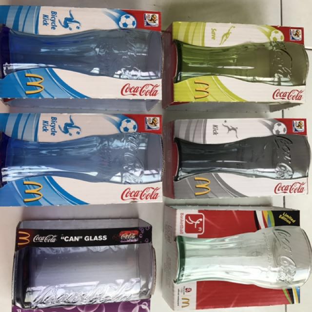 McDonald's Coca Cola Glasses (Set C), TV & Home Appliances, Kitchen