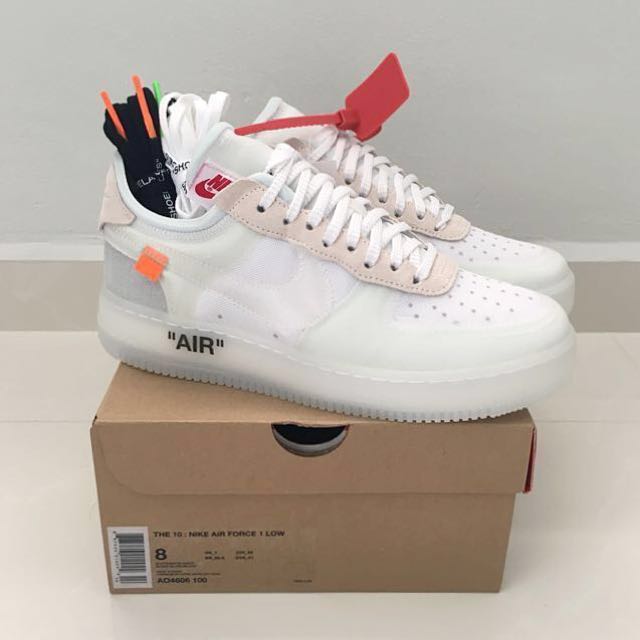 nike x off white air force 1 the ten