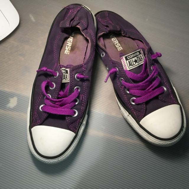 maroon converse slip ons