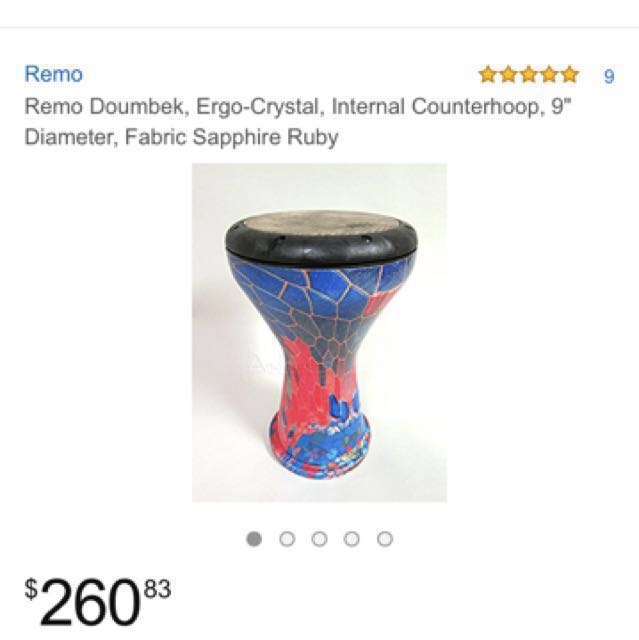 Remo Doumbek Bag Deluxe For Sale Remo DK-0010-BG Deluxe 10 Inch