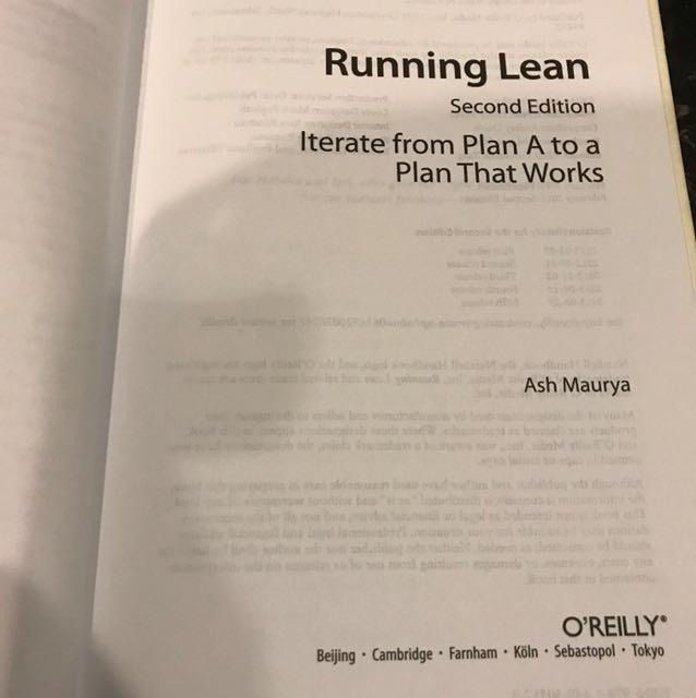 Running Lean Iterate From Plan A To A Plan That Works By Ash