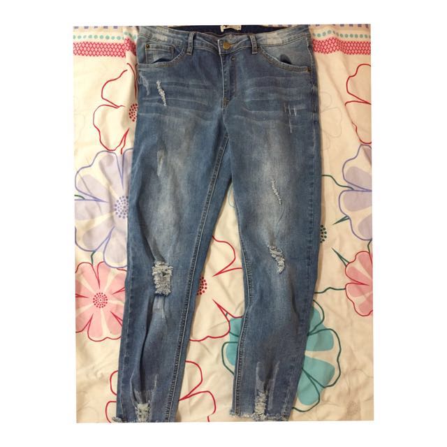 size 12 ripped jeans