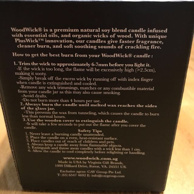 Woodwick Trilogy Candle Fireside Redwood Sandalwood Clove, Babies