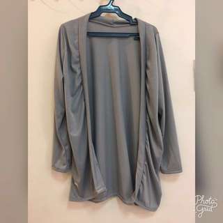 Tailored Gray Cardigan