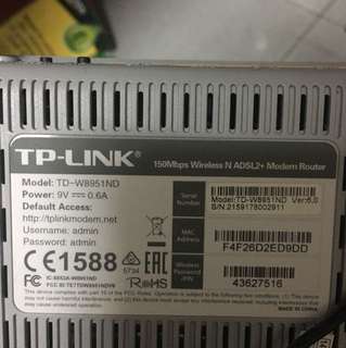 TP link modem router basic