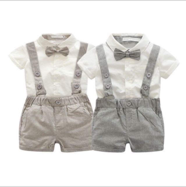 Baby Boy Suit Casual Suit Overall Infant Newborn Toddler Smart
