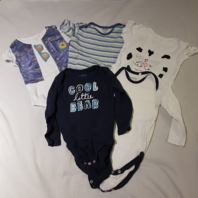 Baby Rompers Long And Short Sleeve Onesies Size 74 80 6 12 Months
