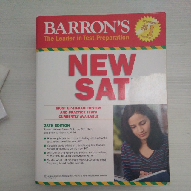Barron S New Sat 28th Edition Books Stationery Textbooks On