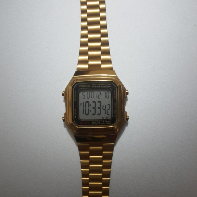 casio a178w gold