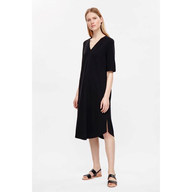 V Neck Jersey Dress Fashion Dresses