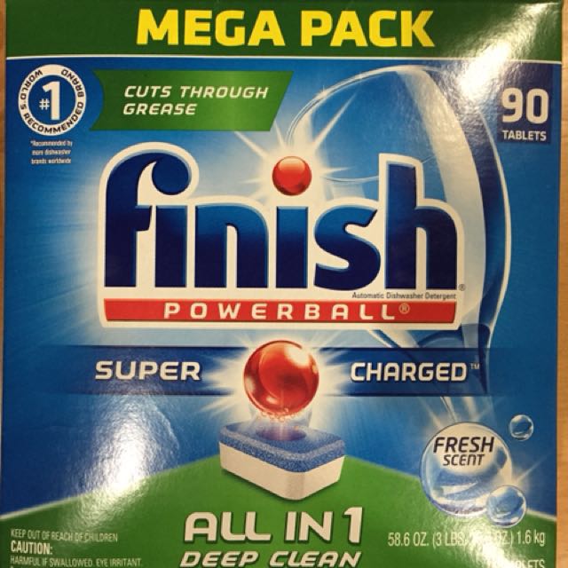 Finish Super Charged Powerball Dishwasher Tablets 90 Home Appliances On Carousell