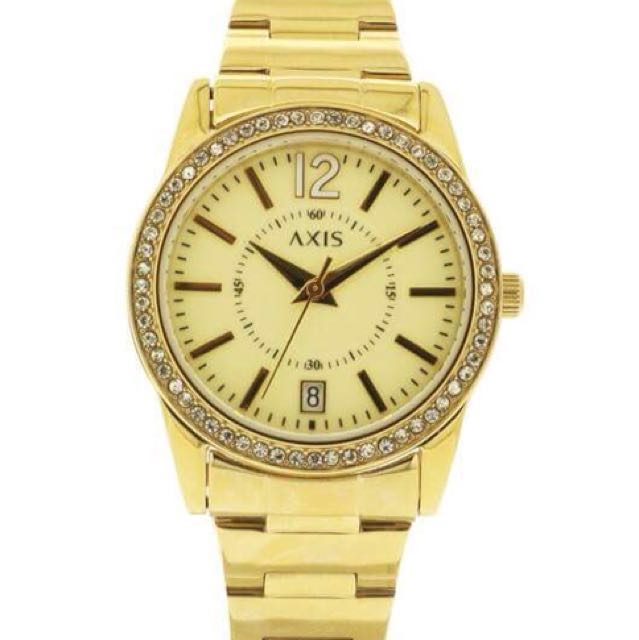 R E P R I C E Gold Axis Watch