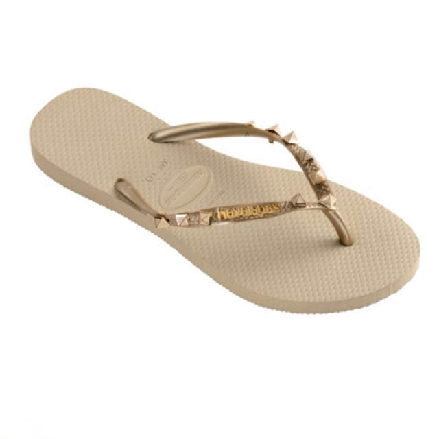 havaianas slim hardware rose gold